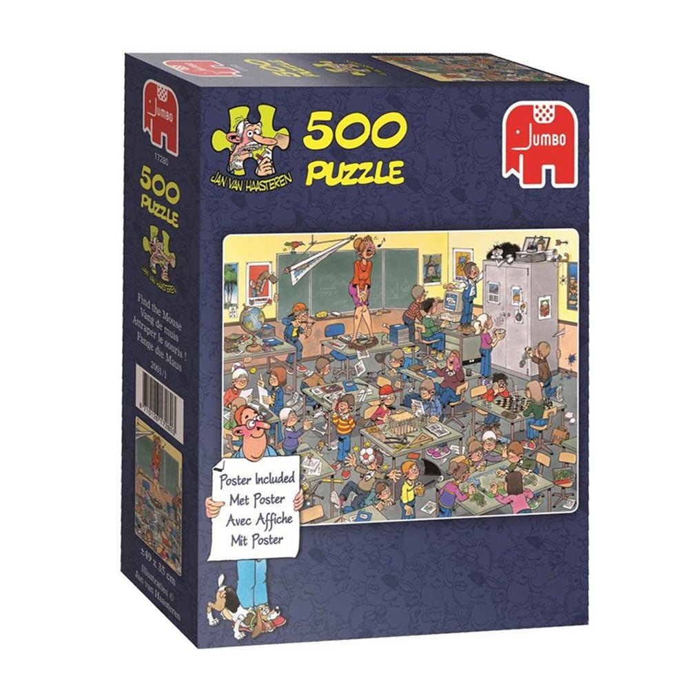 Jan van Haasteren - Find The Mouse - 500 brikker - Nordisk Spil