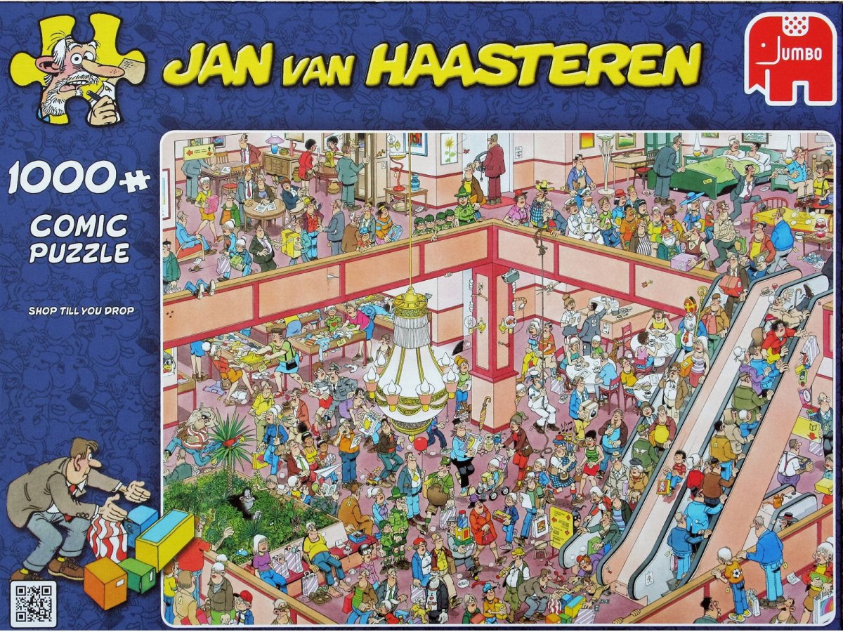 Jan van Haasteren - Shop till You Drop - 1000 brikker - Nordisk Spil