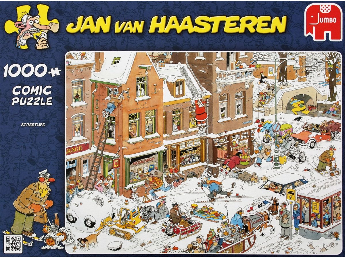 Jan van Haasteren - Streetlife - 1000 brikker - Nordisk Spil