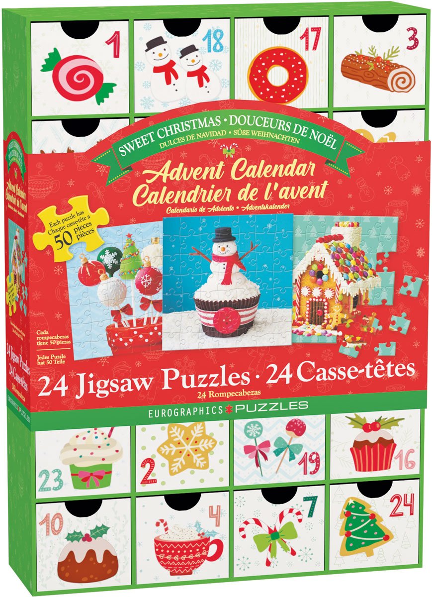 Julekalender - Julens godter (24 x 50 brikker) - Nordisk Spil