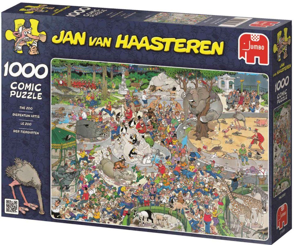 Jan van Haasteren: The Zoo - 1000 brikker - Nordisk Spil