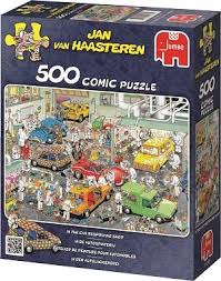 Jan van Haasteren - In the car respraying shop - 500 Brikker - Nordisk Spil