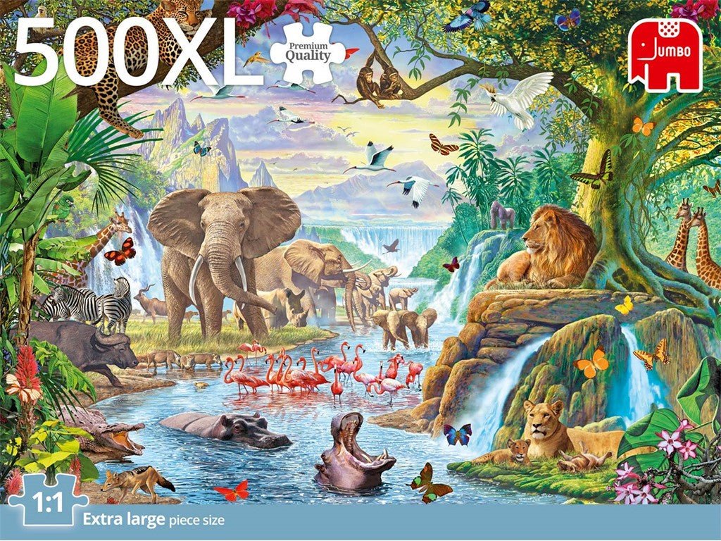 Jungle lake, 500 xl Brikker - Nordisk Spil