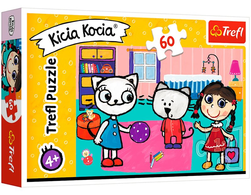 Kitty Cat With Friends - 60 brikker - Nordisk Spil