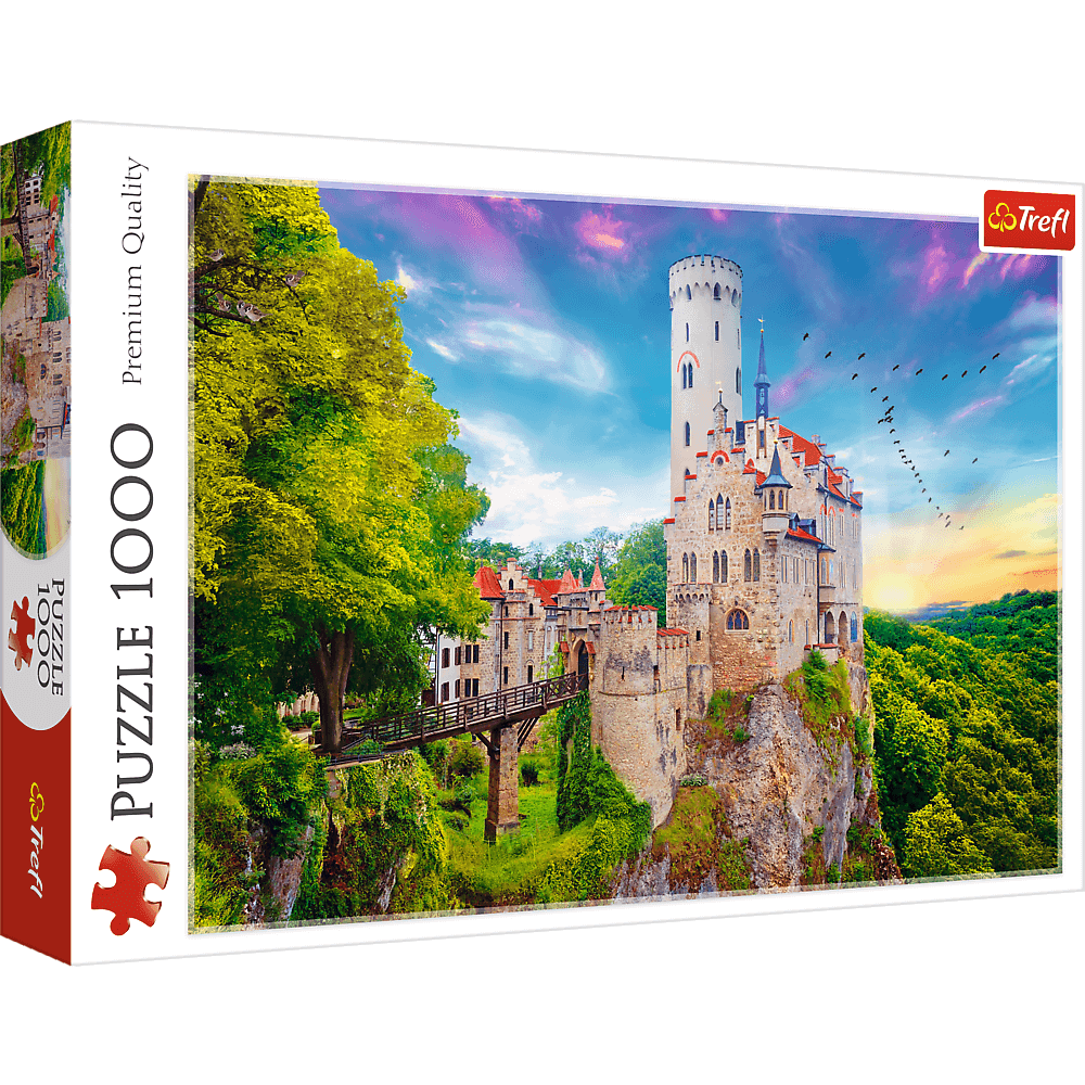 Lichtenstein Castle, Germany - 1000 Brikker - Nordisk Spil