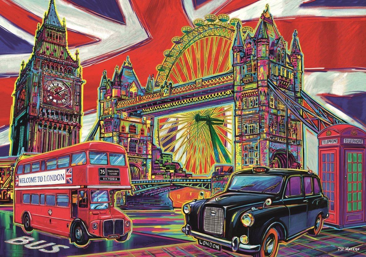 Colours of London - 1000 brikker - Nordisk Spil