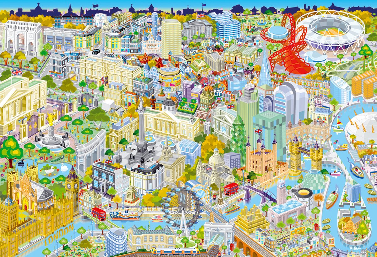 London from Above - 500 brikker - Nordisk Spil