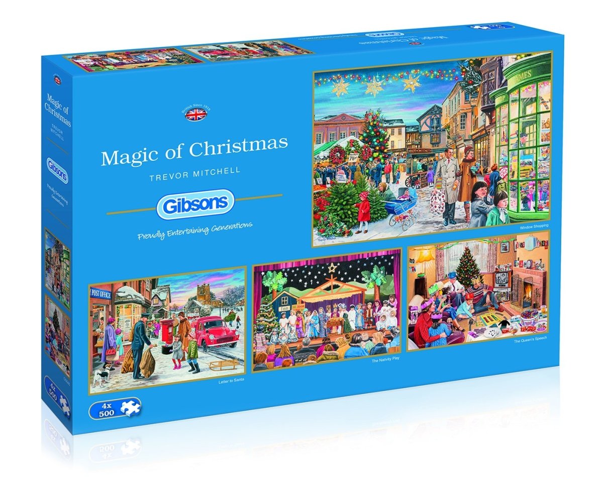 Magic of Christmas - 4x500 brikker - Nordisk Spil