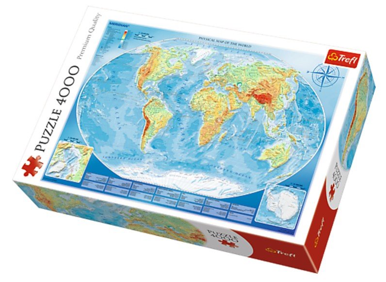 Map of the World - 4000 brikker - Nordisk Spil