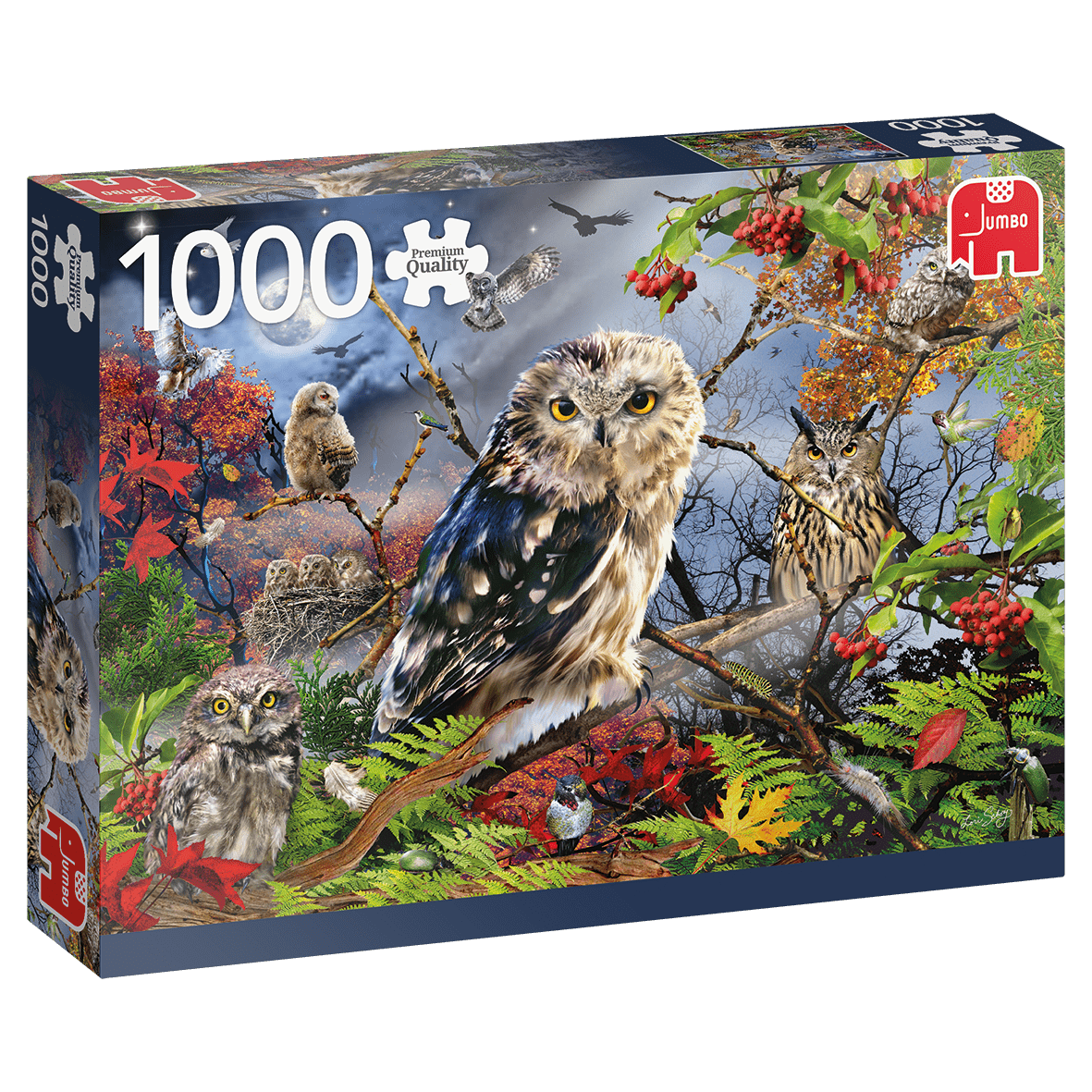 Owls in the Moonlight - 1000 brikker - Nordisk Spil
