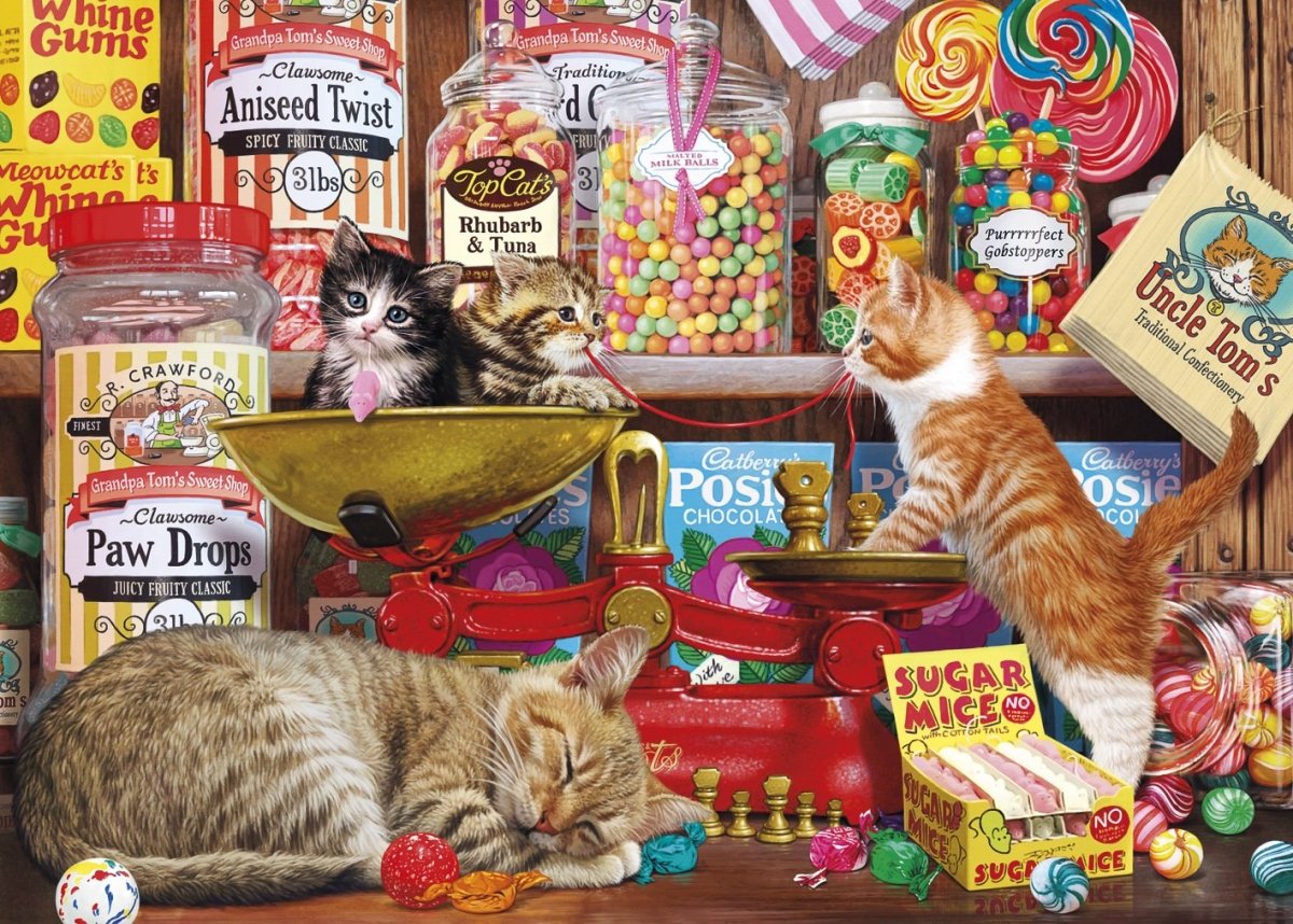 Paw Drops & Sugar Mice, 1000 brikker - Nordisk Spil