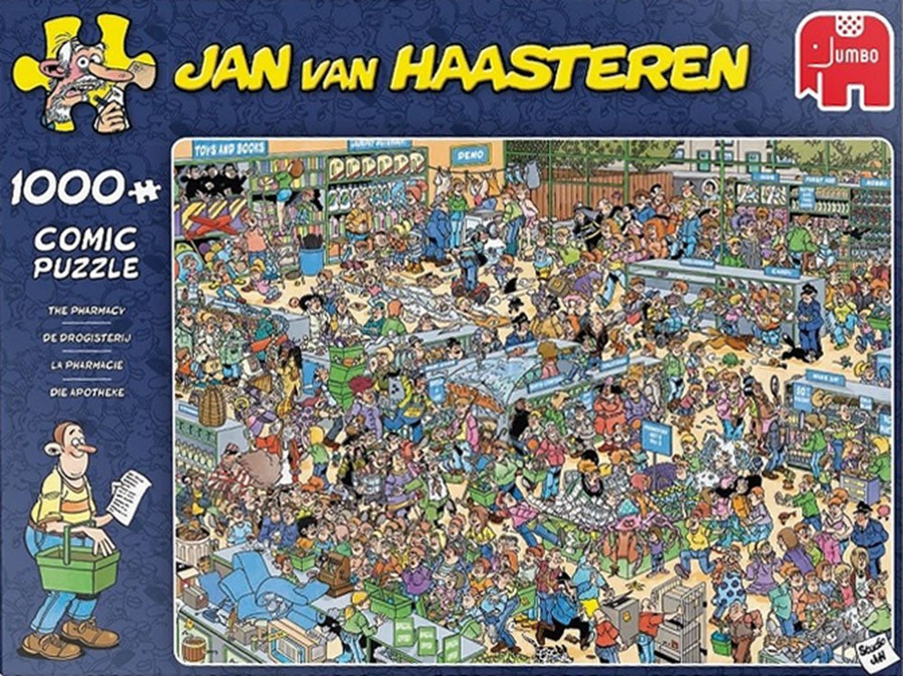 Jan van Haasteren: På apoteket - 1000 Brikker - Nordisk Spil