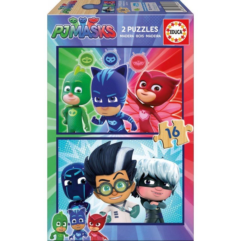 PJ Masks - 2x16 brikker - Nordisk Spil