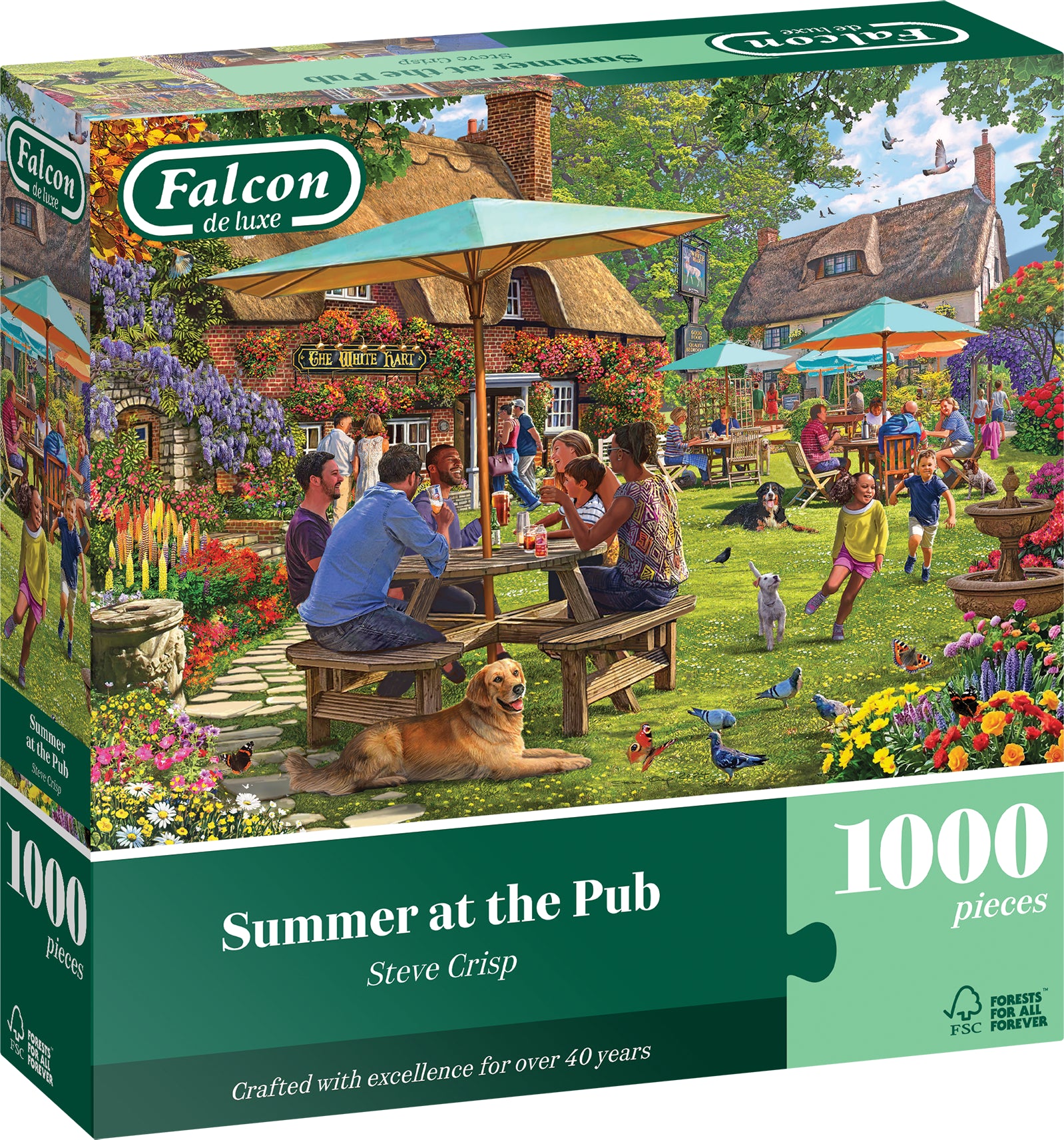 Crisp: Sommerstemning i haven - 1000 brikker