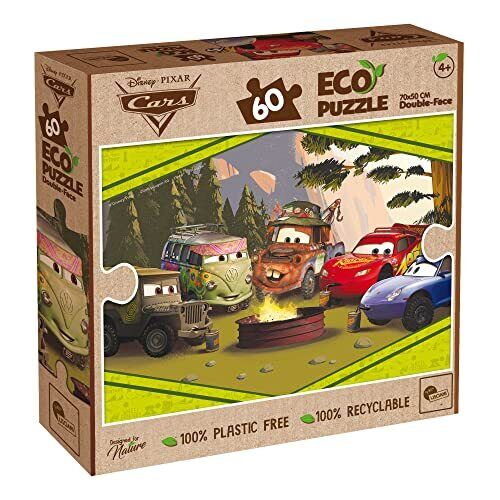 Disney Pixar Cars ECO puzzle - 60 brikker - Nordisk Spil