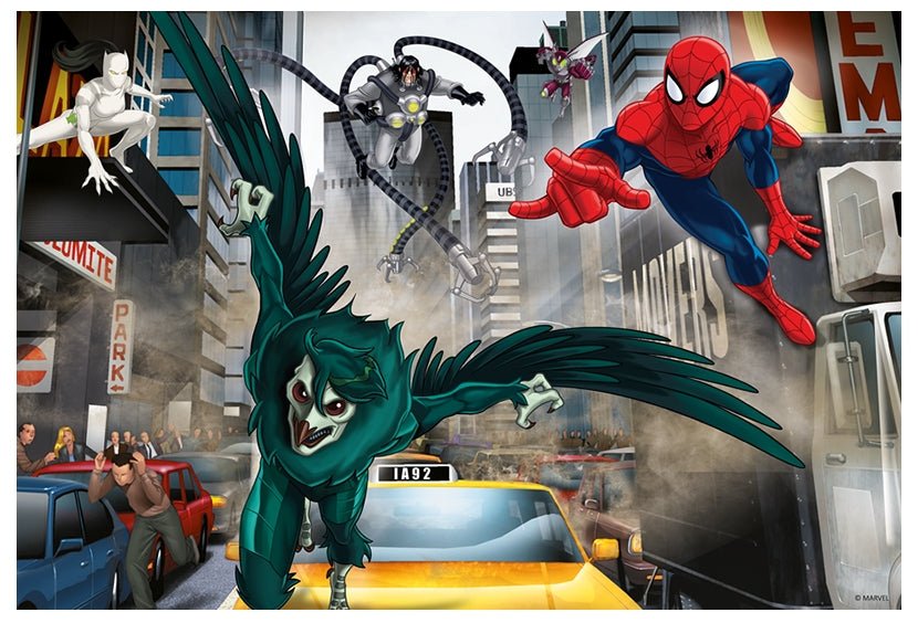 Spiderman Chasing Villain - 160 brikker - Nordisk Spil