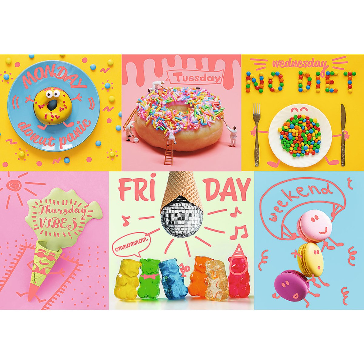 Sweet Week - 1000 brikker - Nordisk Spil