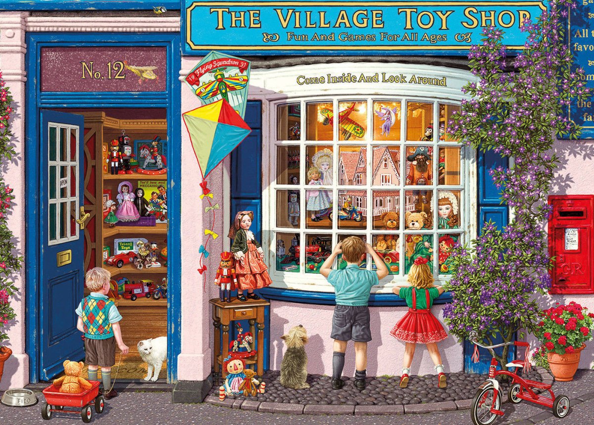 Teddy Bears & Tricycles - 1000 brikker - Nordisk Spil