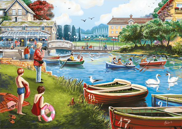 The Boating Lake - 1000 Brikker - Nordisk Spil