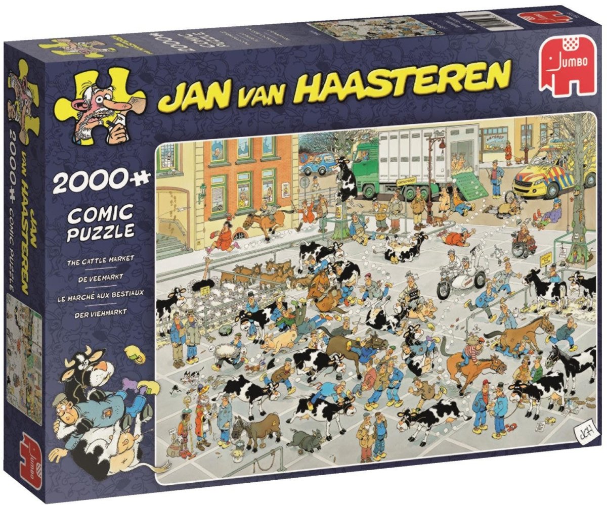 Jan van Haasteren: The Cattle Market - 2000 brikker - Nordisk Spil