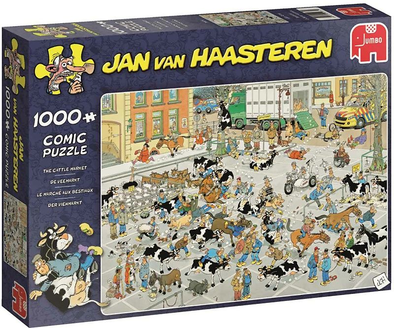 Jan van Haasteren: Kvægmarkedet - 1000 brikker - Nordisk Spil