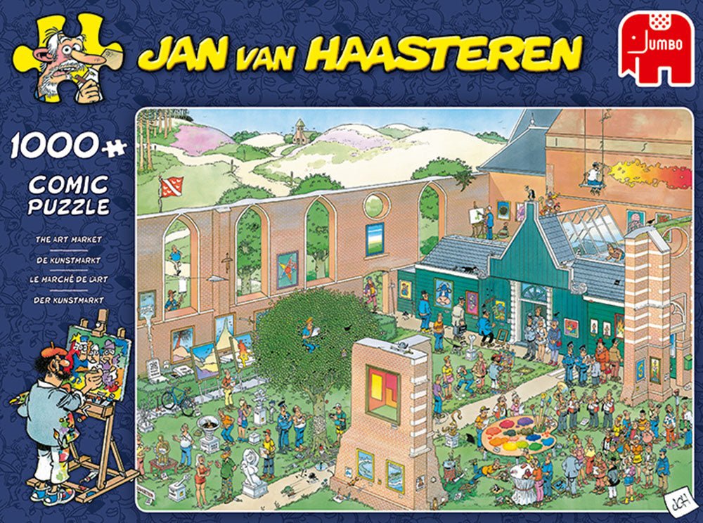 Jan van Haasteren: Kunstudstillingen, 1000 brikker - Nordisk Spil