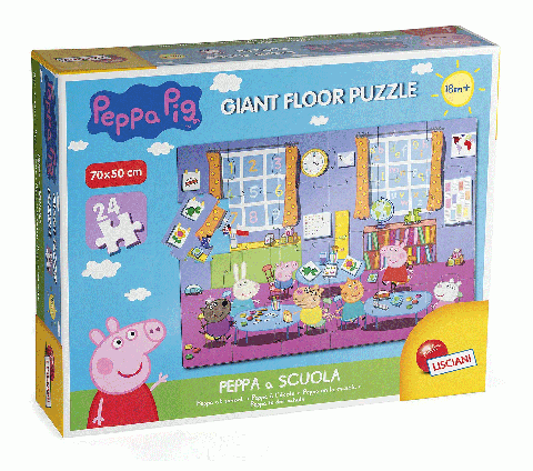 Gurli gris -  gulvpuslespil - 24 brikker