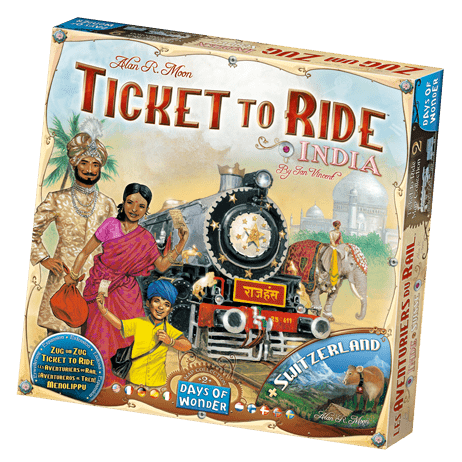 Ticket to Ride: India og Switzerland - Map Collection 2 - Nordisk Spil