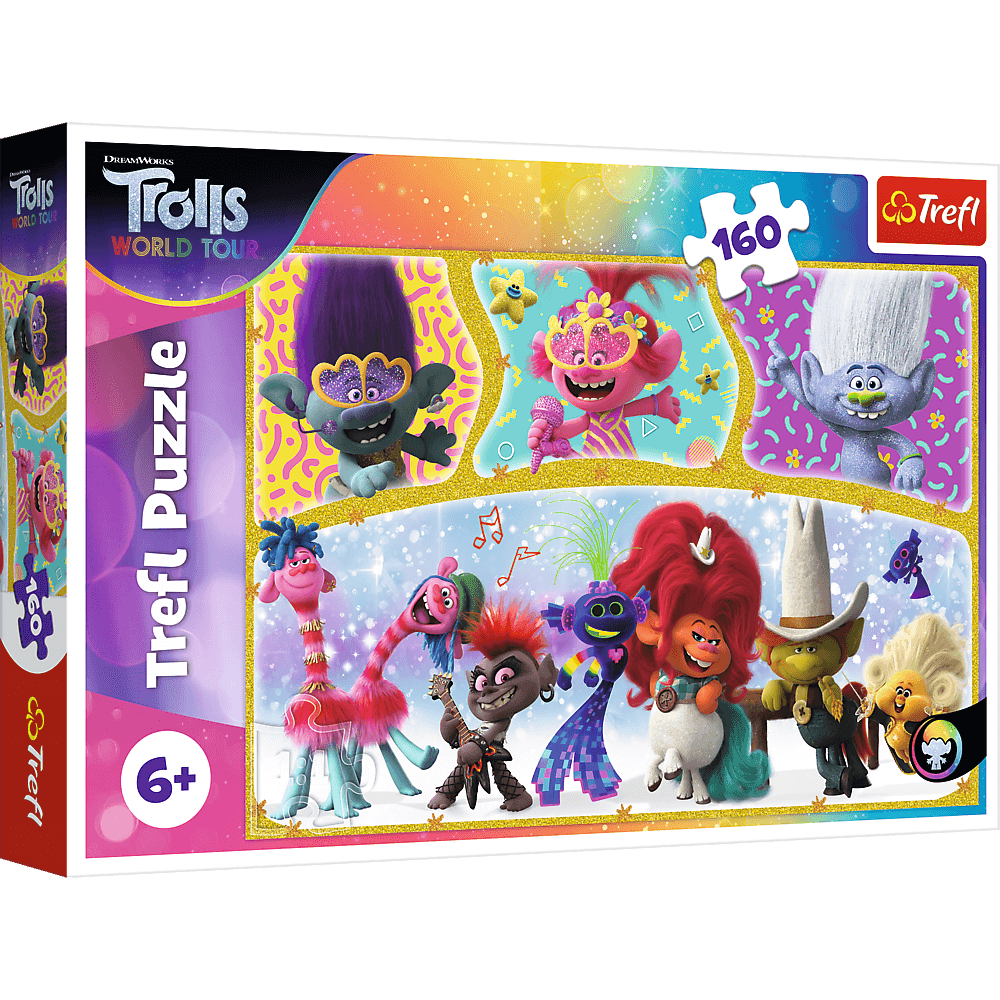 Dreamworks Trolls - 160 brikker - Nordisk Spil