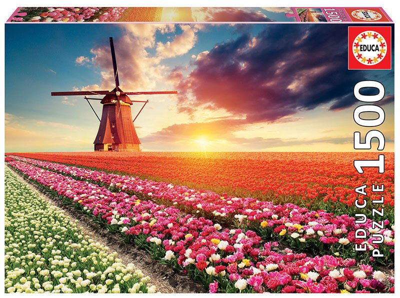 Tulips landscape - 1500 brikker - Nordisk Spil