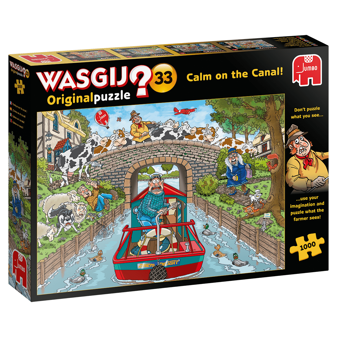 Wasgij Original 33 - Calm on the canal! - 1000 brikker - Nordisk Spil