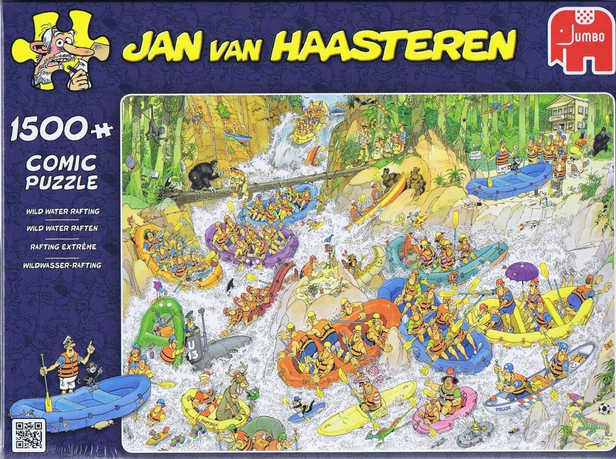 Jan van Haasteren: Wild Water Rafting - 1500 brikker - Nordisk Spil