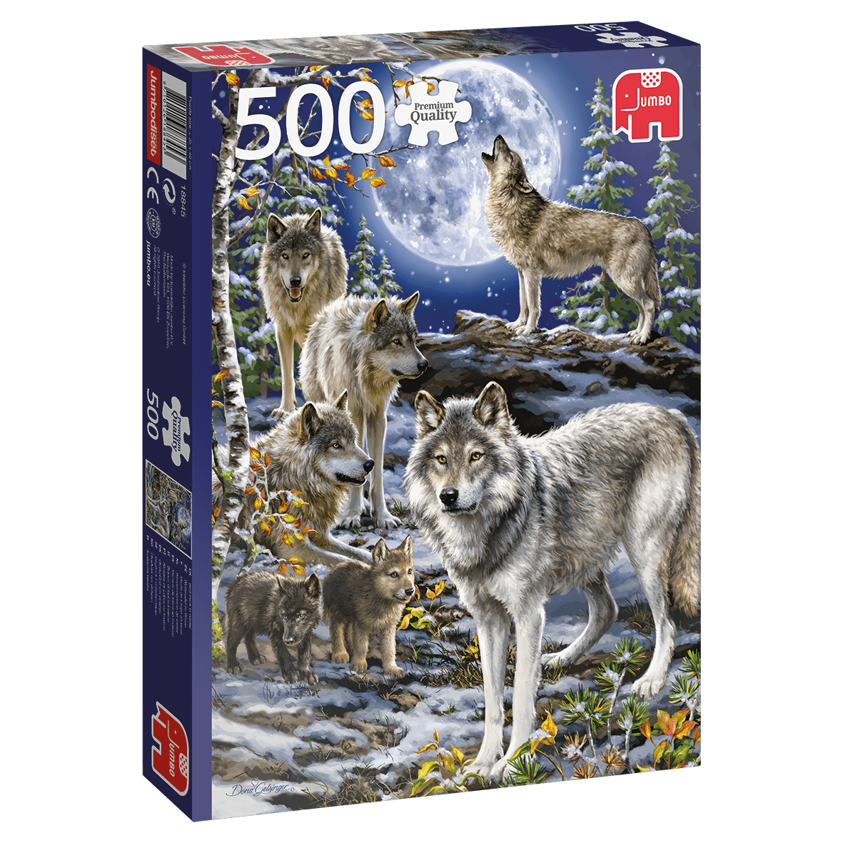 Wolf Pack in Winter - 500 brikker - Nordisk Spil