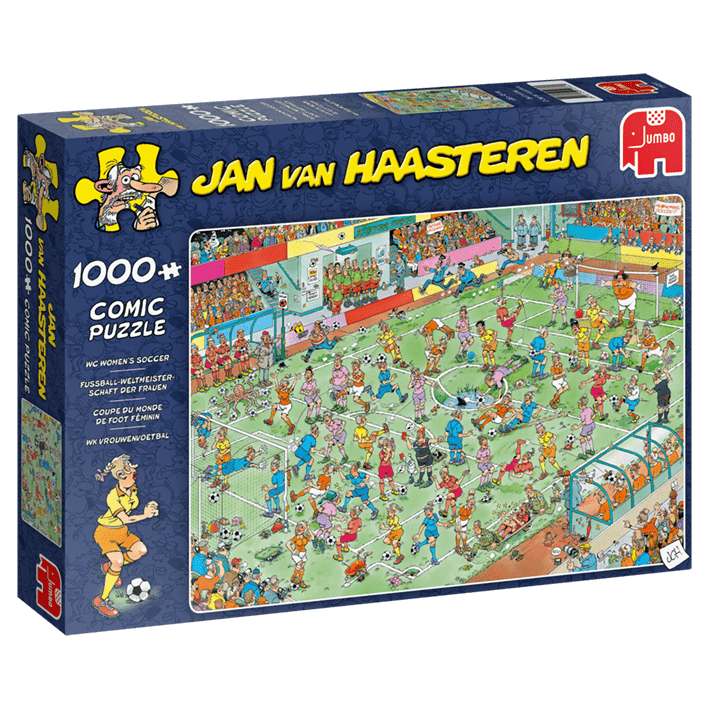 Jan van Haasteren: Kvindefodbold - 1000 brikker - Nordisk Spil