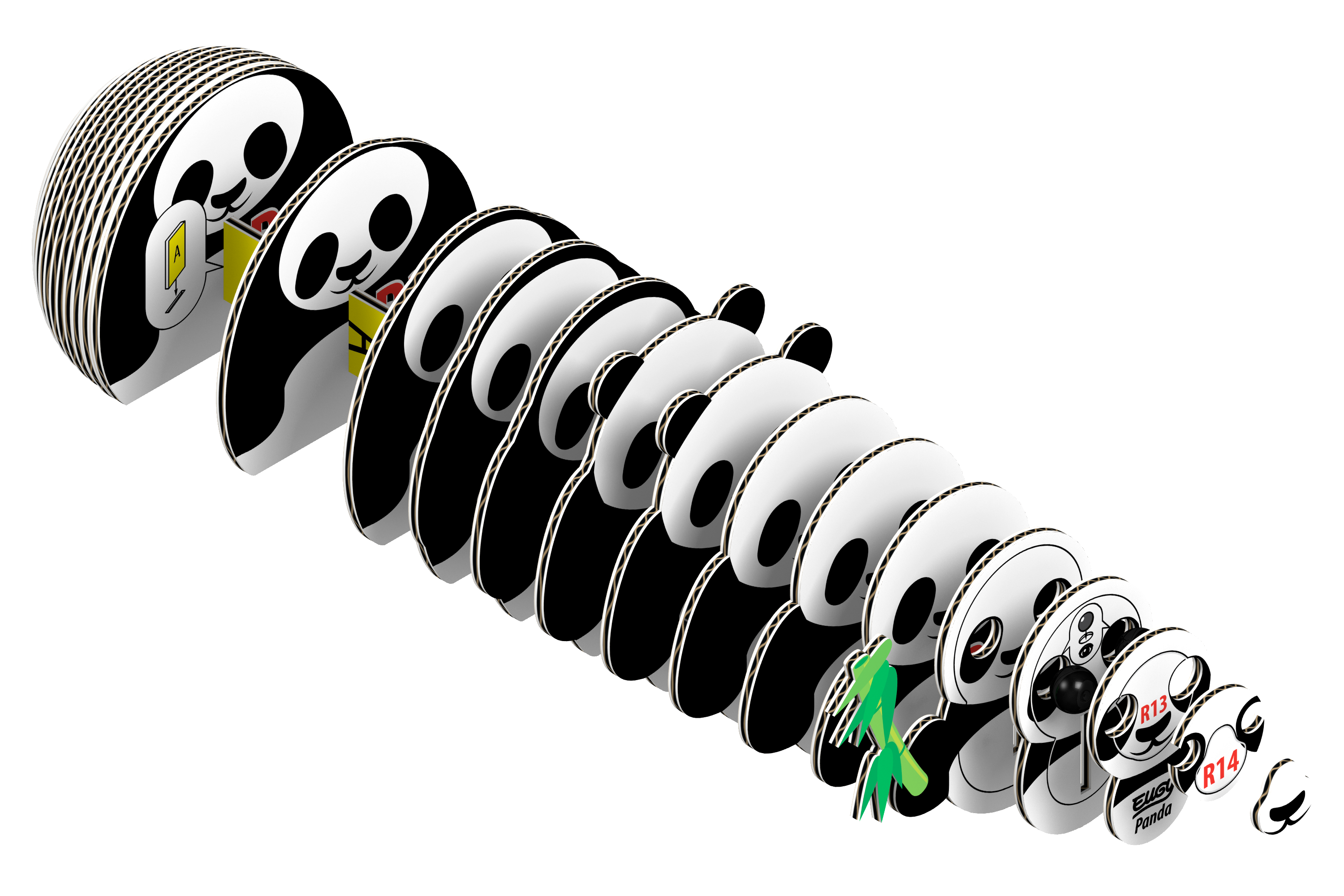 Eugy Panda – 3D puslespil