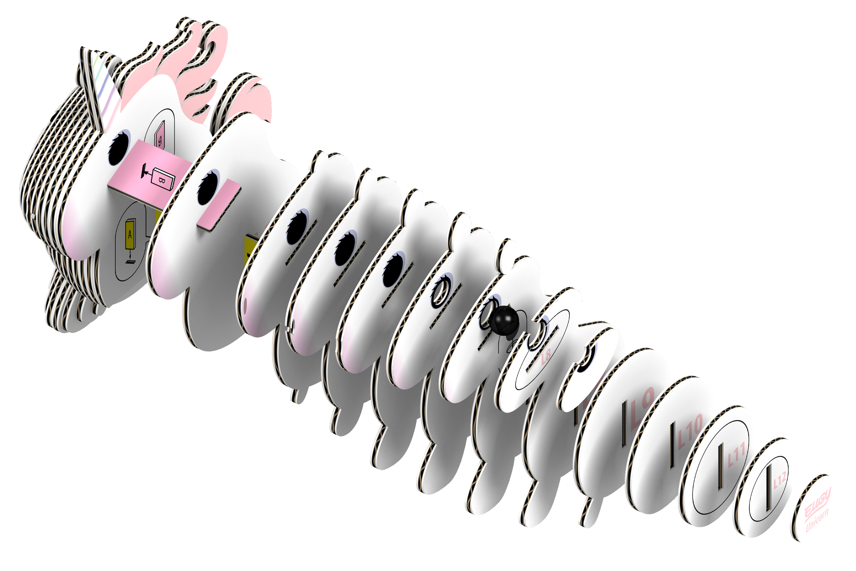 Eugy Enhjørning – 3D puslespil