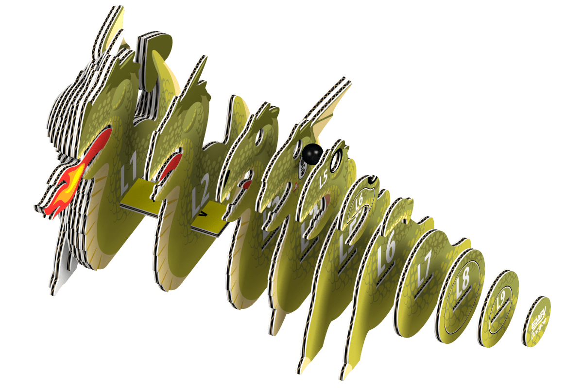 Eugy Drage – 3D puslespil - Nordisk Spil