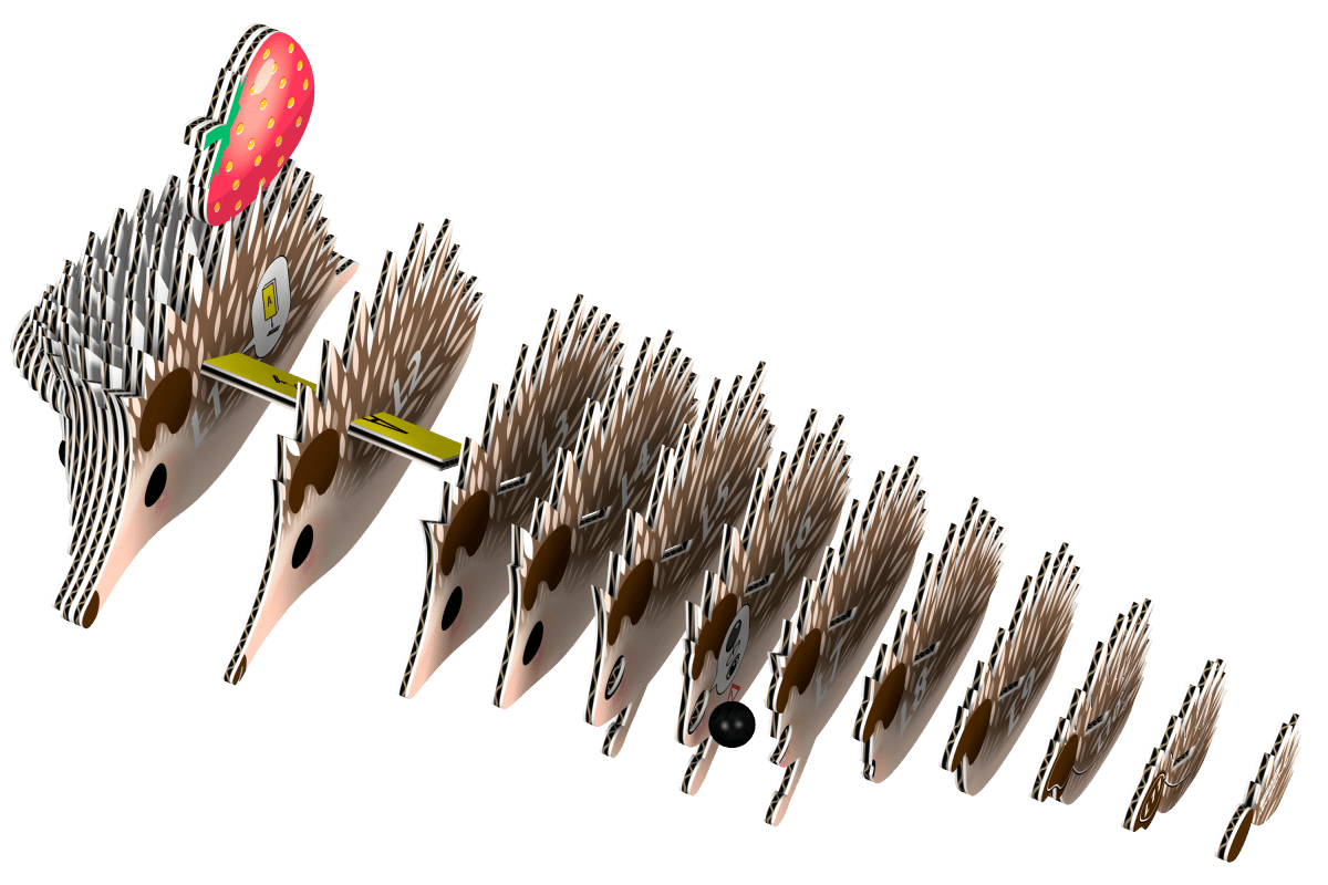 Eugy Pindsvin – 3D puslespil - Nordisk Spil