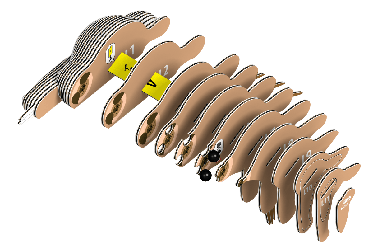 Eugy Dovendyr – 3D puslespil - Nordisk Spil