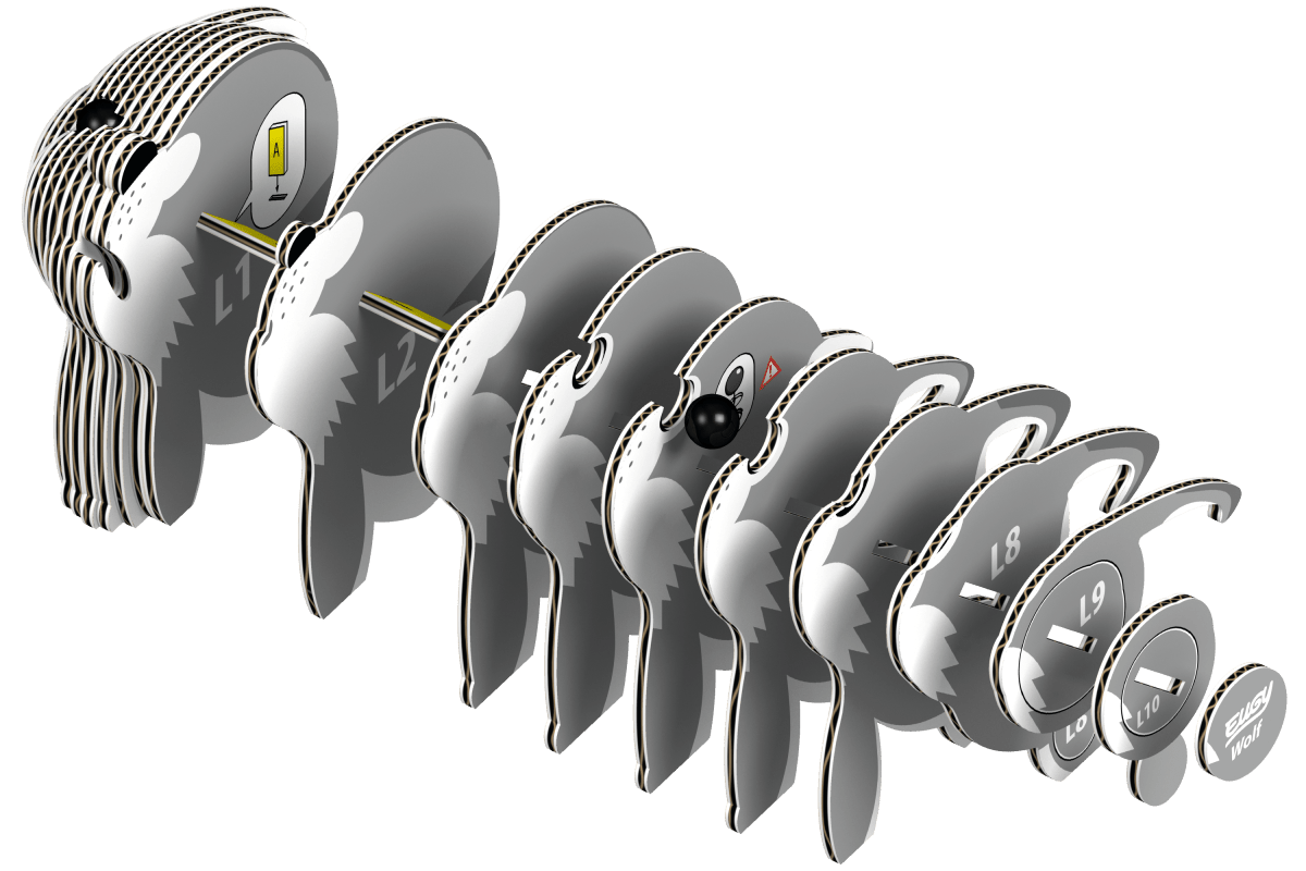 Eugy Ulv – 3D puslespil - Nordisk Spil