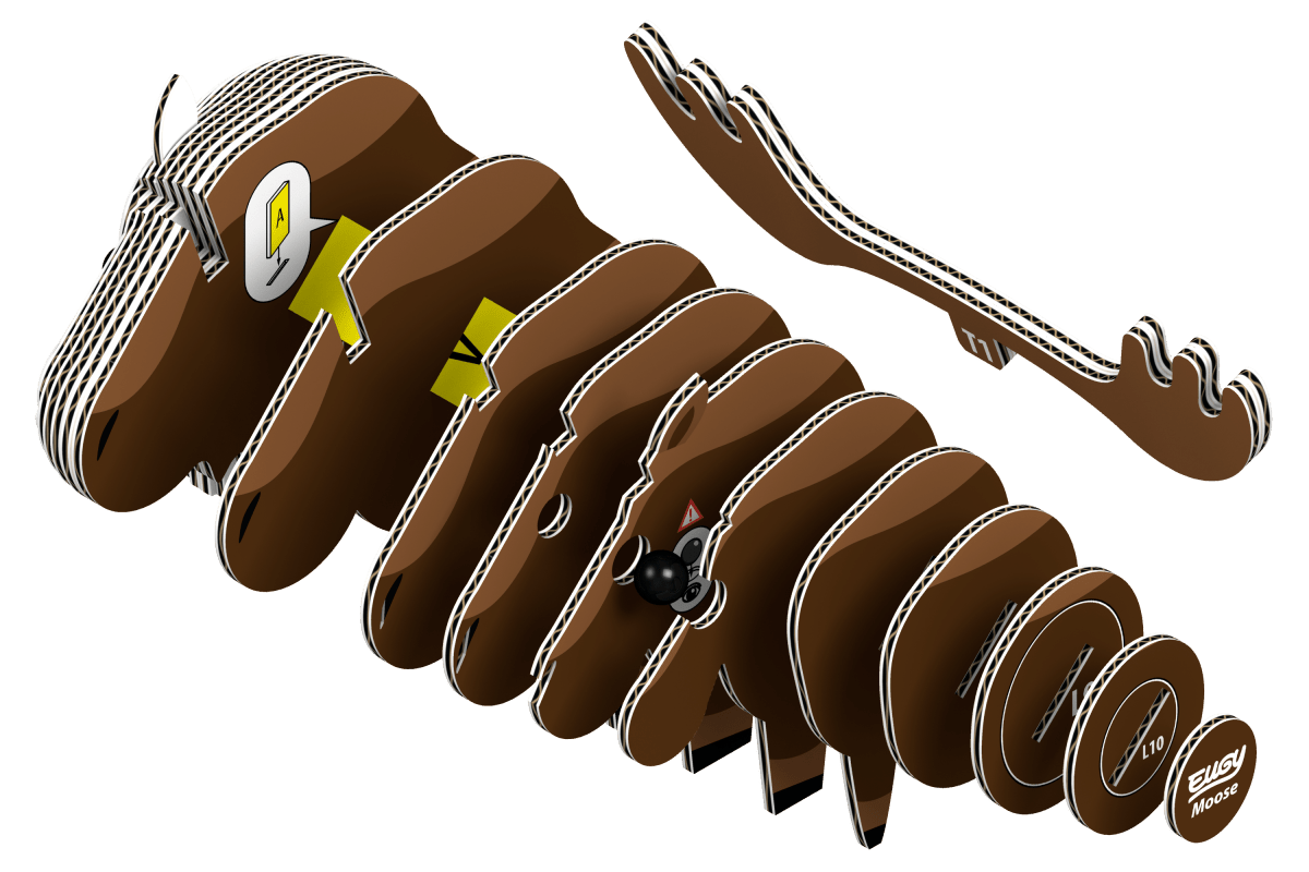 Eugy Elg – 3D puslespil - Nordisk Spil