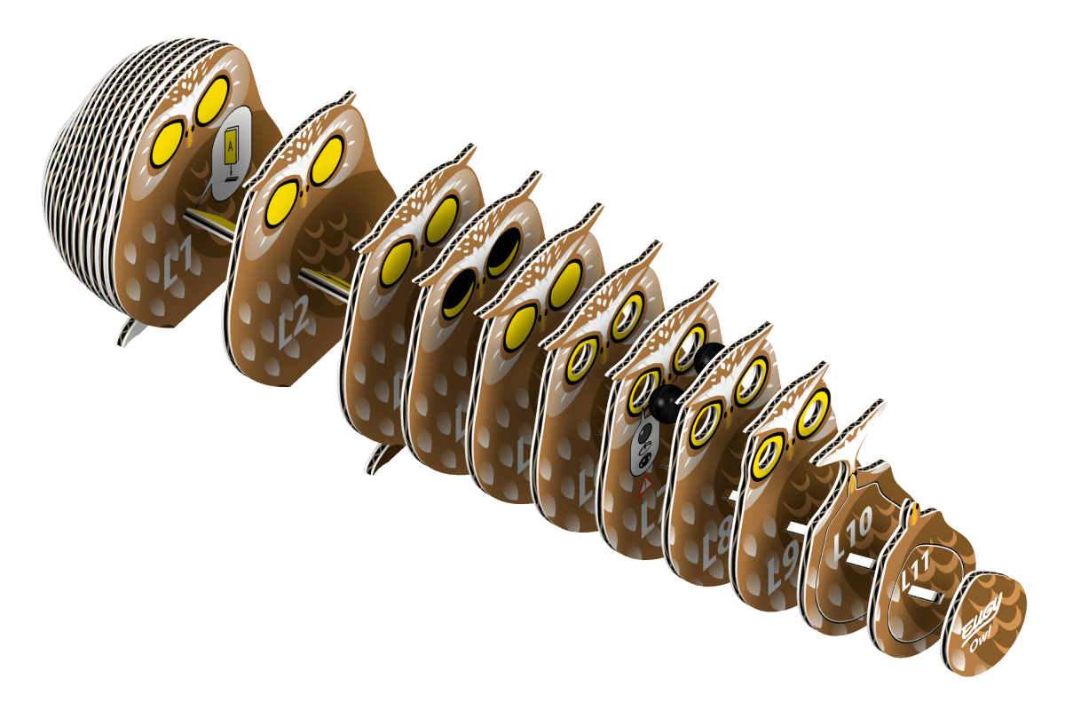 Eugy Ugle – 3D puslespil - Nordisk Spil