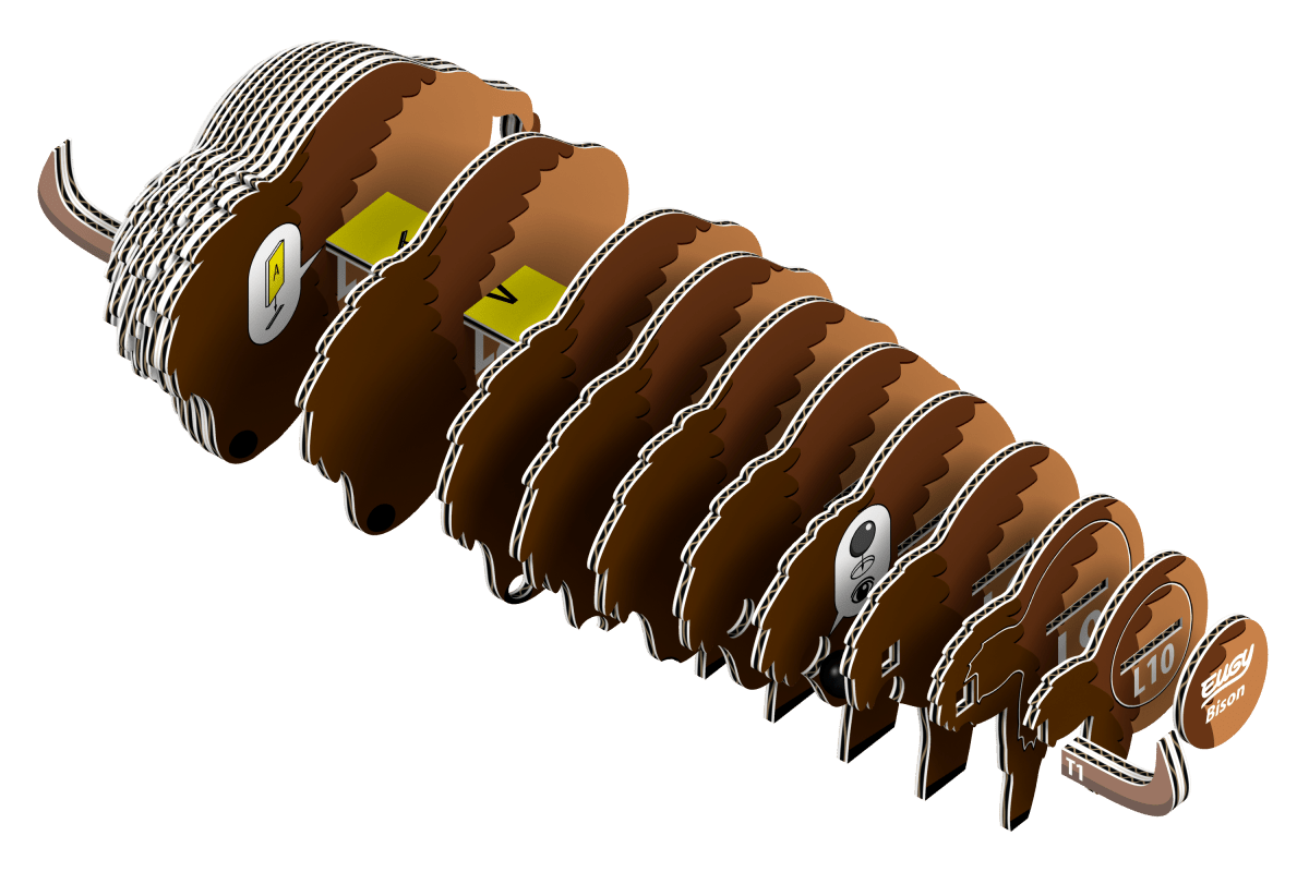 Eugy Bison – 3D puslespil - Nordisk Spil