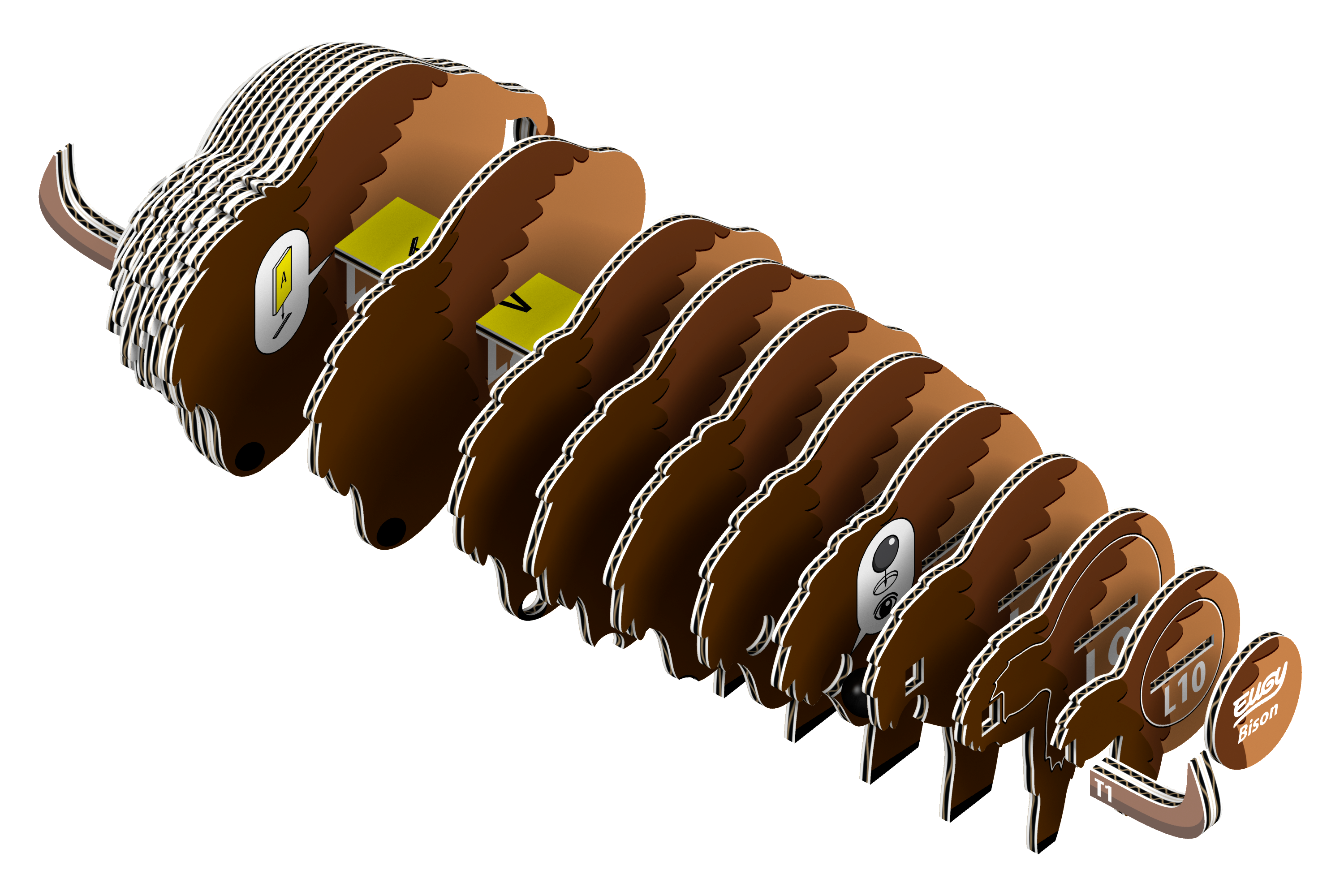 Eugy Bison – 3D puslespil