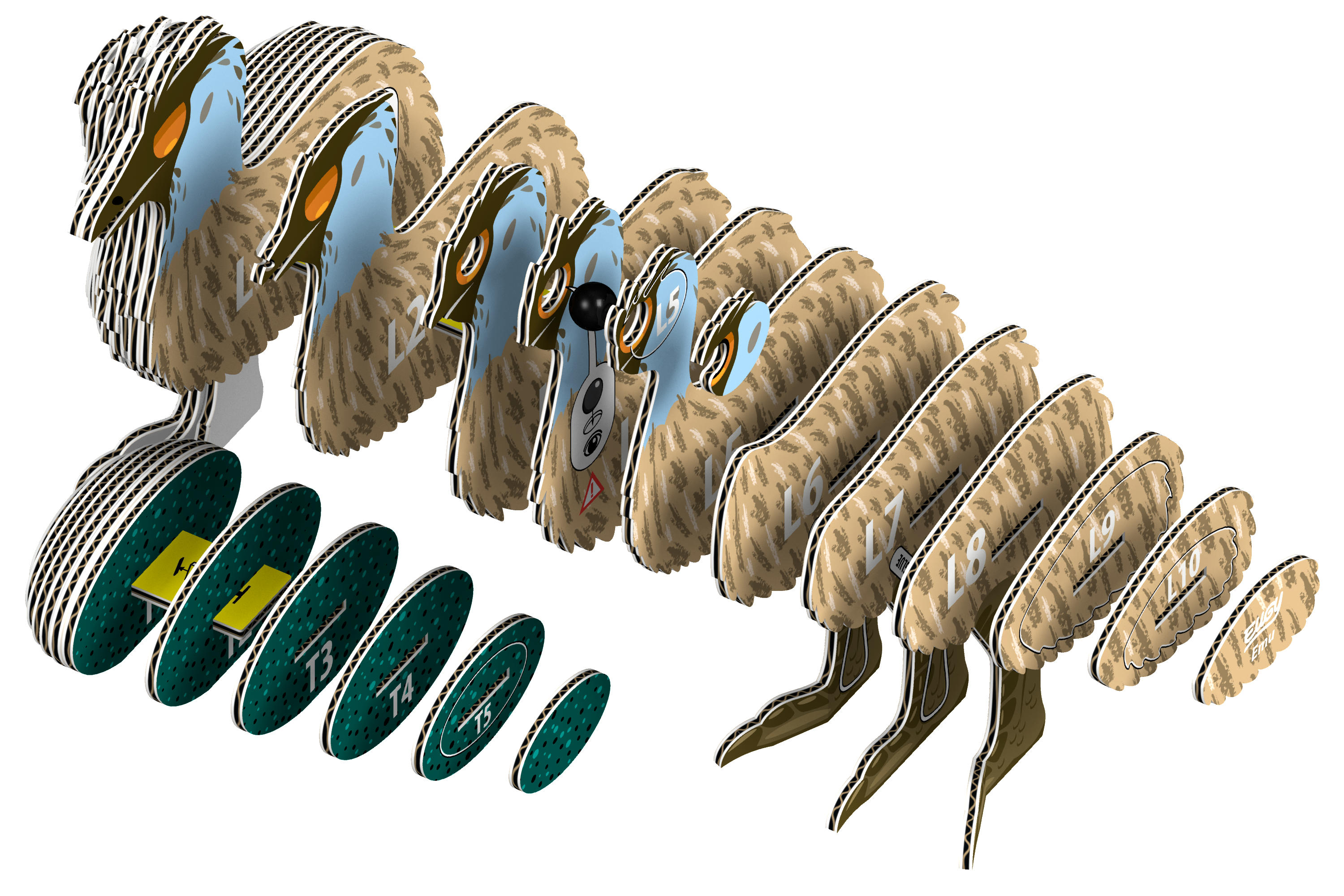 Eugy Emu – 3D puslespil