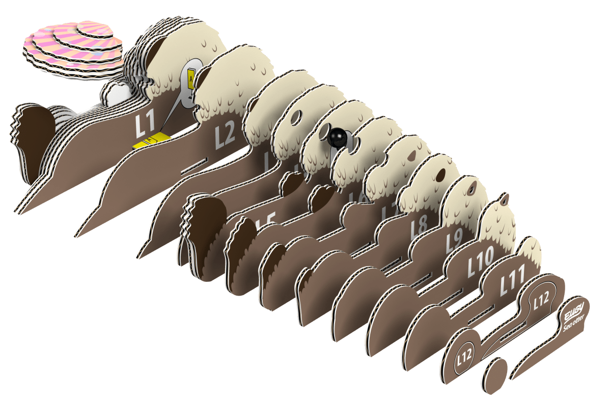 Eugy Havodder – 3D puslespil - Nordisk Spil