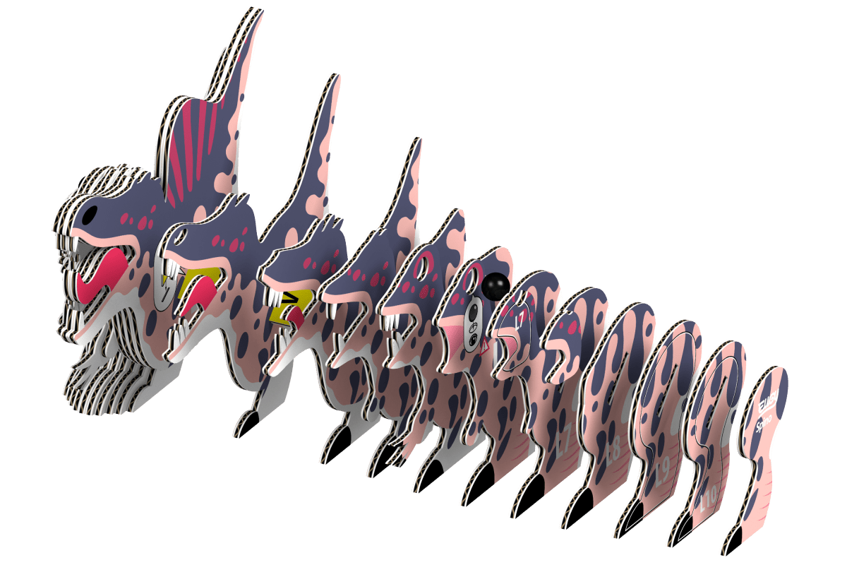 Eugy Spinosaurus – 3D puslespil - Nordisk Spil