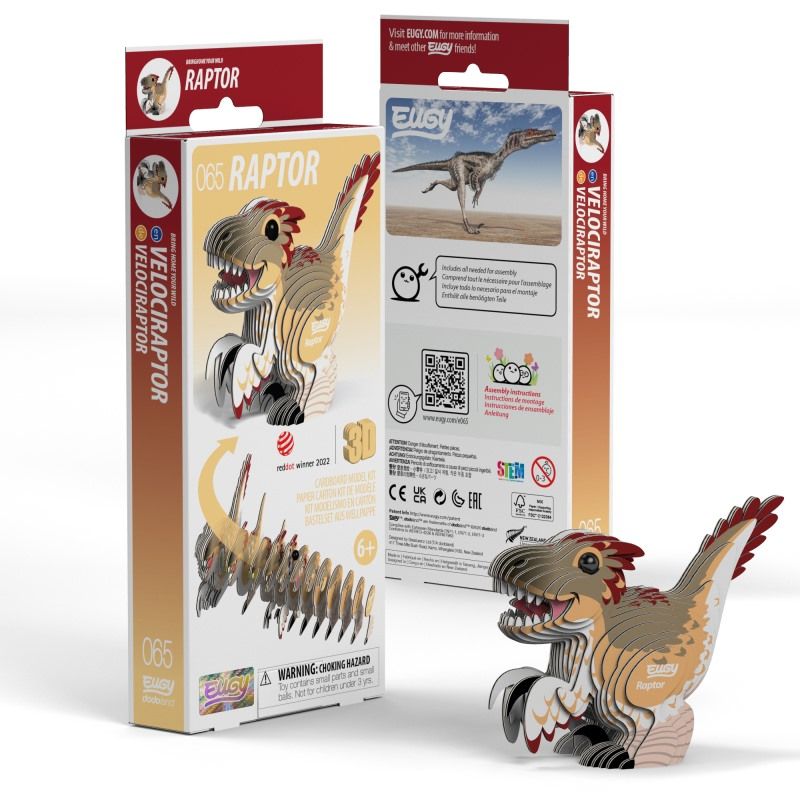 Eugy Raptor – 3D puslespil - Nordisk Spil