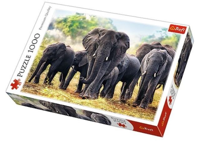 African Elephants - 1000 brikker