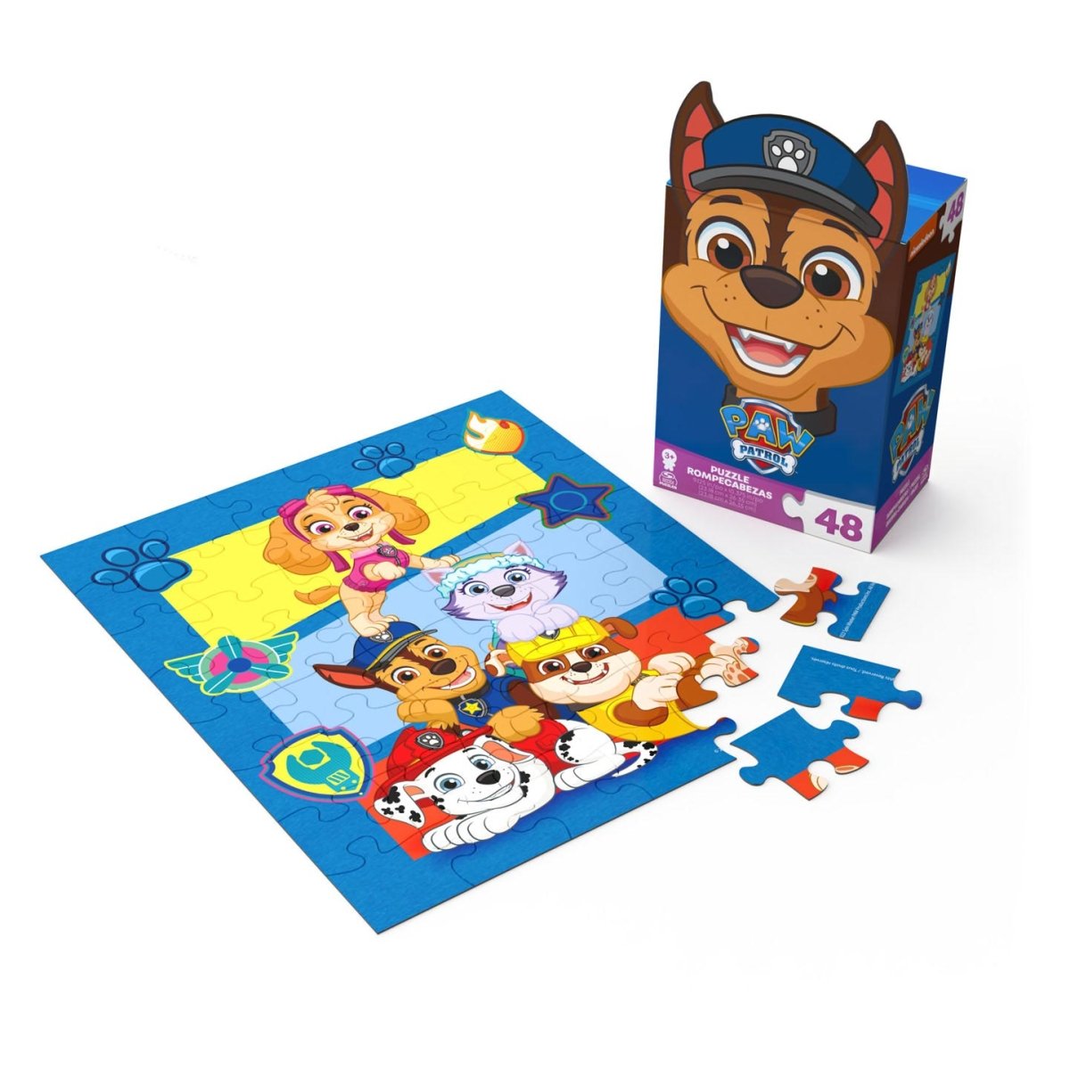Puslespil i PAW Patrol - Æske 48 Brikker - Nordisk Spil